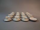 Kaffeservis Karlskrona. 14 Koppar & 17 fat.