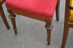 4 Stolar. Mahogny, Nyrenässans, 1800/1900-talet.