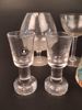 Diverse glas. Bl.a 2 snapsglas Rustika, Göran Wärff, 3 glöggmuggar tomte.