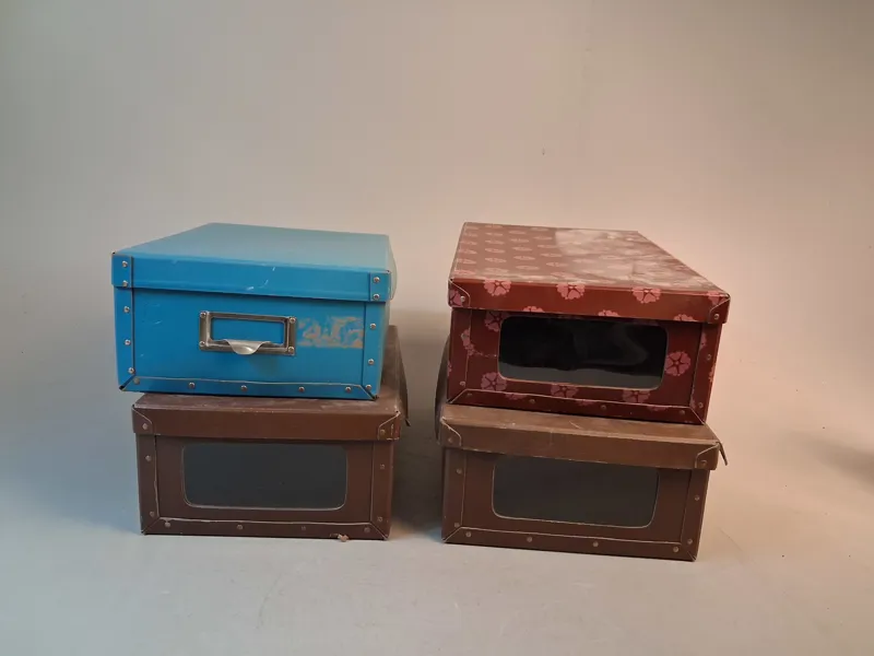 4 Förvaringslådor. Retro.