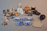 Diverse. Bl.a 2 figuriner Lerberget Höganäs, toffel Gustavsberg m.m.