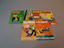Diverse serietidningar. Bl.a Peo, Helgonet, Kapten Kloss, Rosa Pantern, familjen flinta, Agent X9, mfl.