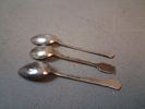 3 Skedar & hänge, silver, 33gram.