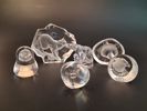 Glasskulpturer, glasblock. Bl.a Mats Jonasson.