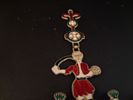 Ljusstake, Hängande, brons & emalj, 1900-talet, Troligtvis Grekland.
