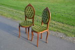2 Stolar. Rokokostil, 1900-talet.