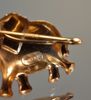 Brosch. Elefant, 18K Guld, 1,14gram.