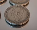 55 Stycken 1 Kronor. Silverhalt 40%, 307gram, 1942-1950.