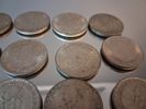 15 Stycken 2 Kronor. Silverhalt 40%, 210gram, 1943-1949.