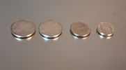 4 Silvermynt, Silverhalt 83,5%, 92,5% & 925, 87gram.