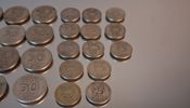 Diverse mynt. Silver, mestadels silverhalt 40%, 170gram.