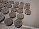 Diverse mynt. Silver, mestadels silverhalt 40%, 170gram.