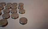Diverse mynt. Silver, mestadels silverhalt 40%, 170gram.