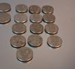 Diverse mynt. Silver, mestadels silverhalt 40%, 170gram.