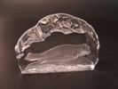 PAUL ISLING. 10 Glasblock/skulptur, Djurmotiv, WWF Svenskt glas.