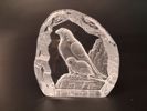 PAUL ISLING. 10 Glasblock/skulptur, Djurmotiv, WWF Svenskt glas.