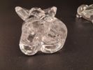 2 Glas figuriner, Reijmyre. Man & Kvinna.