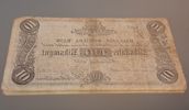 Privatbanksedel, Hallands Enskilda Bank, Tio Riksdaler, 1857.