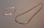 Collier & Armband, sterlingsilver, 14gram.