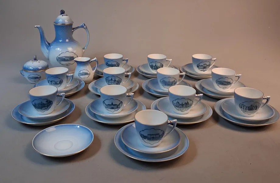 Kaffeservis delar. Bing & Gröndahl "Svenska slott".