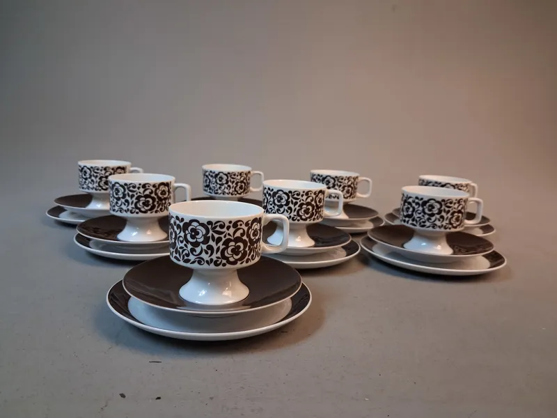 Kaffekoppar, fat & assietter. Eschenbach. Bavaria. Germany.