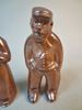 KARL PERSSON. 2 figuriner, saltglaserat, Höganäs.