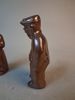 KARL PERSSON. 2 figuriner, saltglaserat, Höganäs.