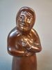 KARL PERSSON. 2 figuriner, saltglaserat, Höganäs.