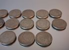 22 Stycken 1 Kronor. Silverhalt 40%, 153gram.