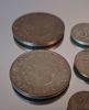 Diverse mynt. Mestadels silverhalt 40%, 91gram.