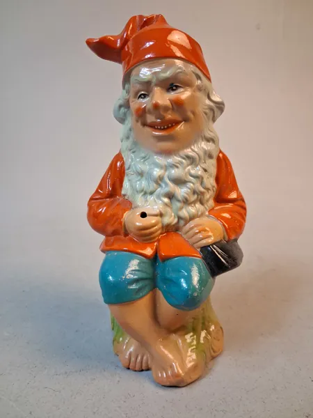 Tomte, figurin, terrakotta, Tyskland.