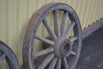 2 Vagnshjul. 1800/1900-talet.