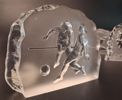 Diverse glasblock/skulpturer. Bl.a Mats Jonasson.