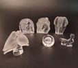 Diverse glasblock, glas skulpturer. Bl.a Mats Jonasson.