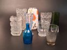 Diverse vaser i glas.