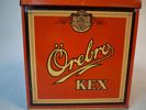 Plåtburk, Örebro kex. Aktiebolaget Örebro Kex fabrik.