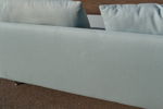 Soffa. "Söderhamn", IKEA, ljusblå.