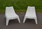 THOMAS SANDELL. 2 Fåtöljer, "Vågö", PS Collektionen, IKEA, plast.