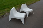 THOMAS SANDELL. 2 Fåtöljer, "Vågö", PS Collektionen, IKEA, plast.