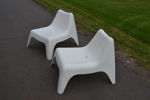 THOMAS SANDELL. 2 Fåtöljer, "Vågö", PS Collektionen, IKEA, plast.