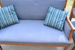 Soffa & fåtölj. Empire-stil, omklädda.