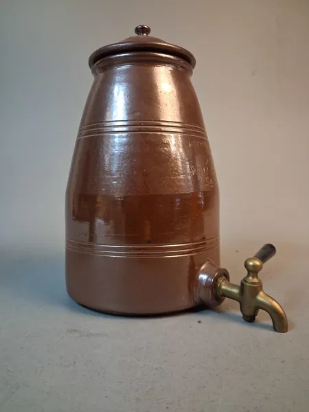 SVEN BOLIN. Krus med tappkran, Höganäs, 5 Liter.