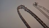 3 Halsband, armband & fickur, silver 118,5gram inkl urverk.