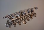 Brosch, Hermann Siersbøl, Danmark, sterlingsilver, 7,10gram.