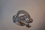 Brosch, silver med markasiter, 11,5gram.