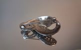 Brosch, silver med markasiter, 11,5gram.