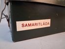 Televerkets samaritlåda. Mitten till senare hälft av 1900-talet. "Första hjälpen väska". 