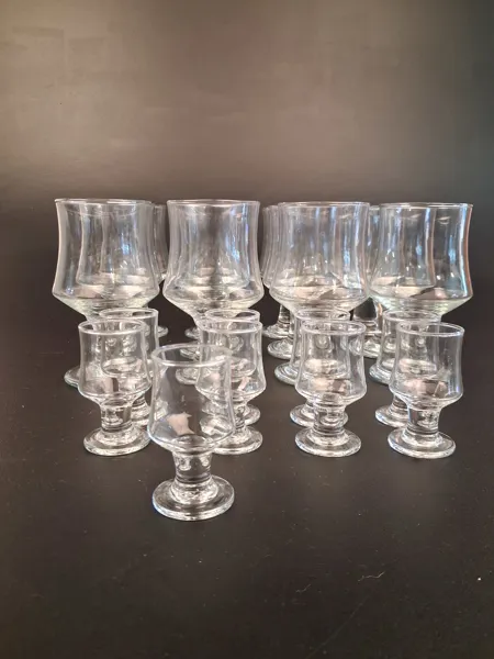 PETER LUTKEN. Vin/ölglas & snapsglas "Skibsglas", Holmegaard.