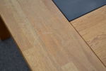 Matbord & 6 stolar. Oljad ek, 1900/2000-talet.