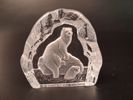PAUL ISLING. 10 Glasblock/skulptur, Djurmotiv, WWF Svenskt glas.